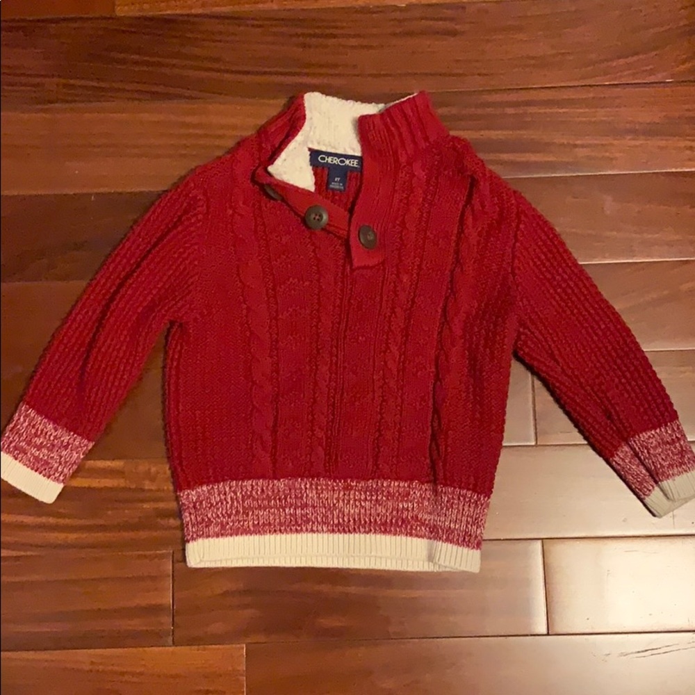 Red boys sweater. Perfect condition! Valentine